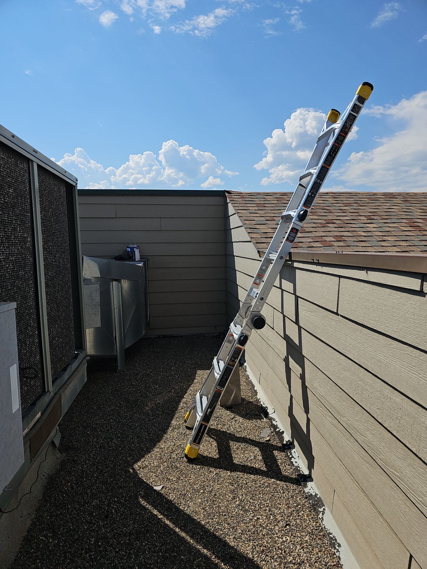 Roof restoration ladder